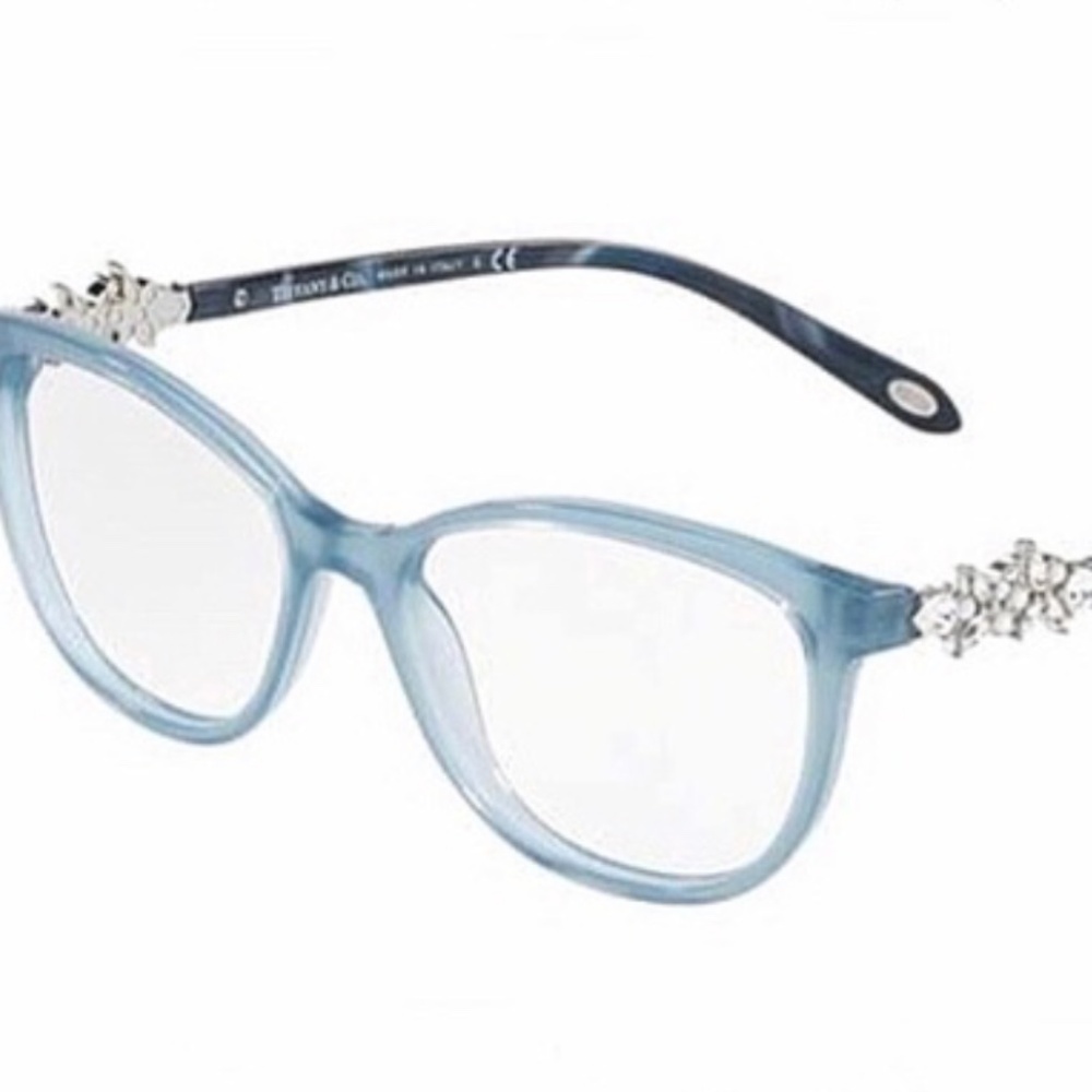 NWT Opal Blue Tiffany Glasses Frames with Bling!